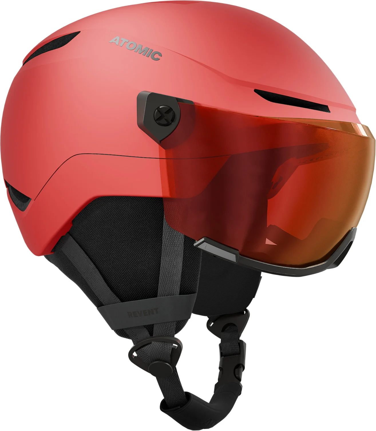 Atomic Otroška čelada REVENT VISOR JR Red