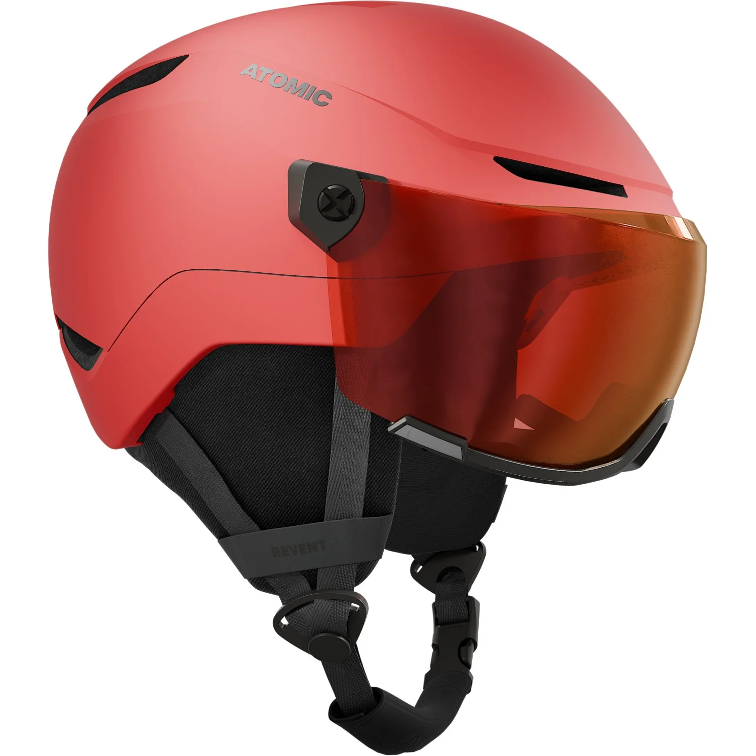 Atomic Otroška čelada REVENT VISOR JR Red