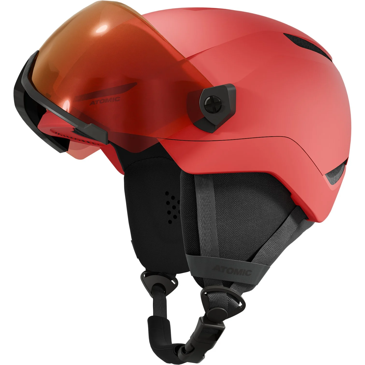 Atomic Otroška čelada REVENT VISOR JR Red